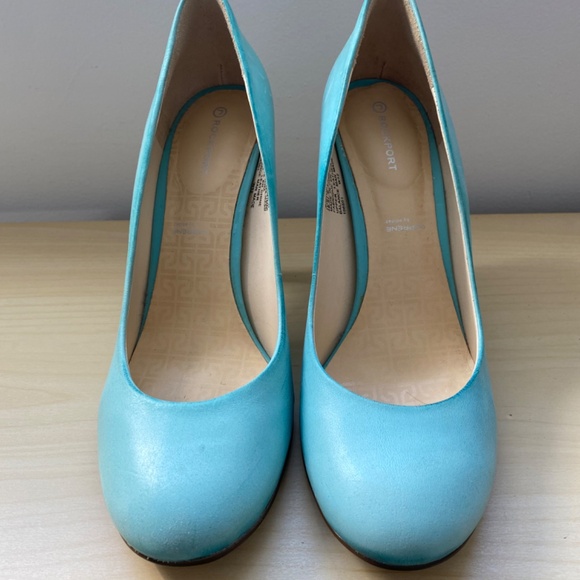 Rockport heels, Robin's egg blue, size 8.5 - Picture 3 of 4